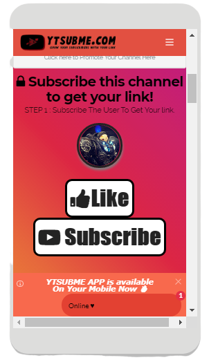 YTSUBME - Subscribe To Unlock Link- BOOST Youtube Subscribers FREE